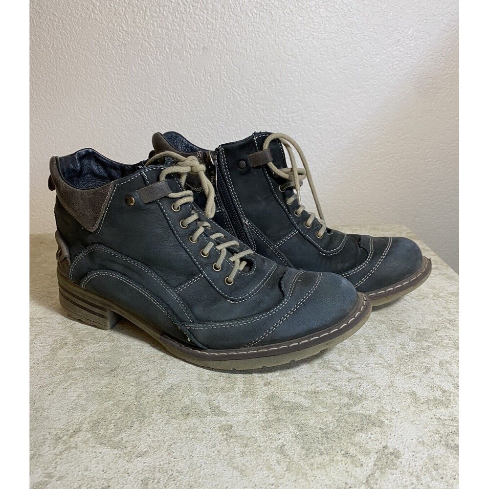 V-Italia Boots Womens Made In Poland Size 40 Leather Broken In US 8